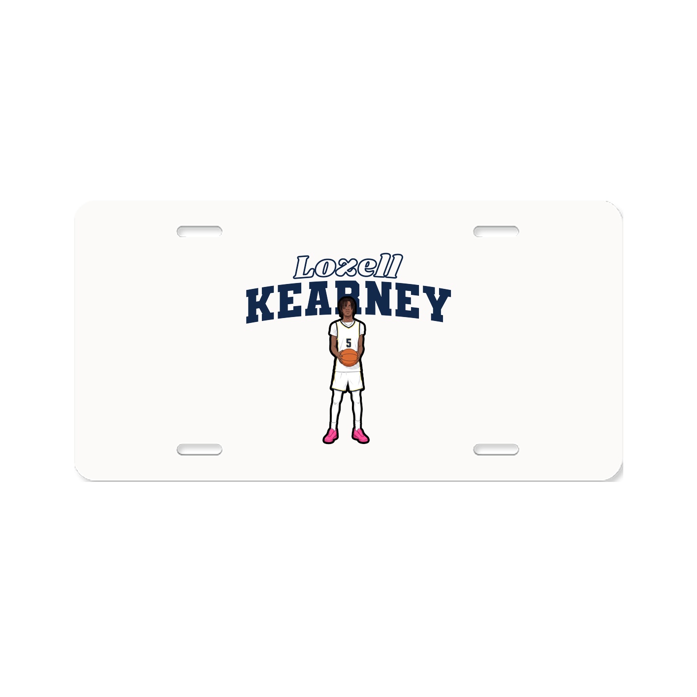 License Plate — Name Arch in Classic
