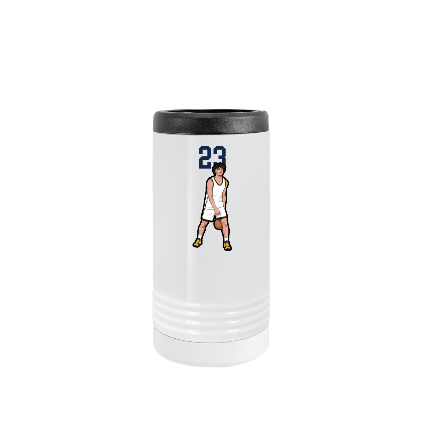 Slim Beverage Holder — Number Top in White