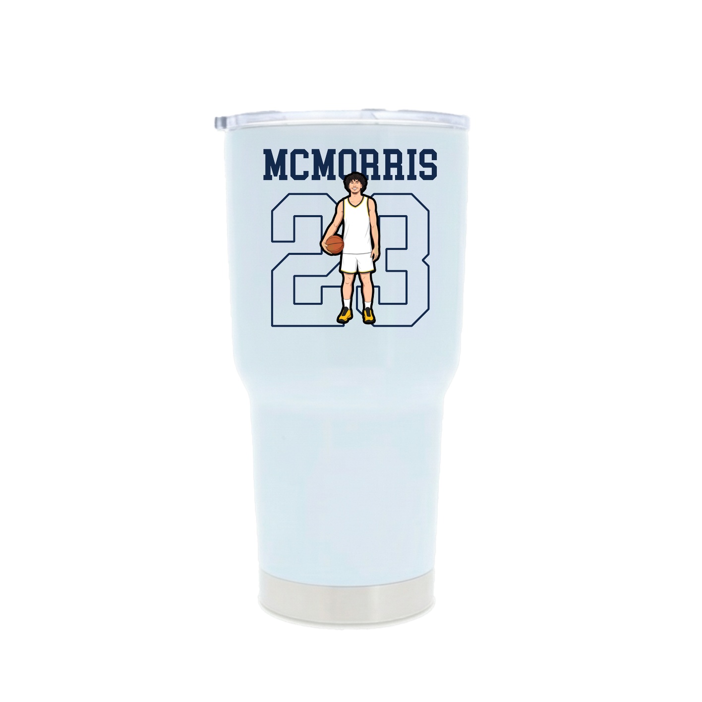 30oz Stainless Steel Tumbler — Shirsey in White
