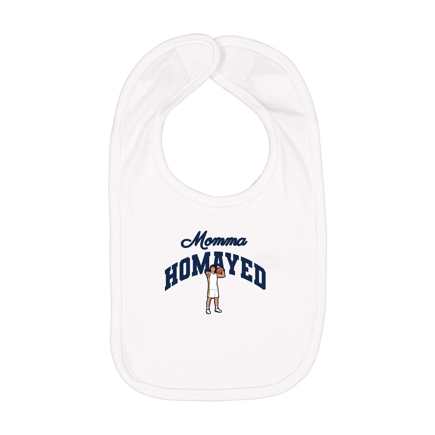 Infant Bib — Mothers Day Arch in White