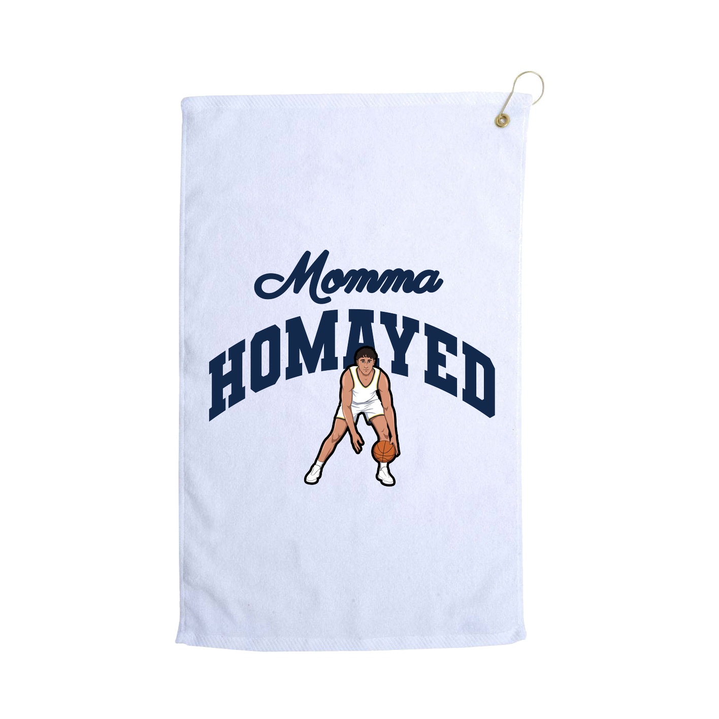 Golf Towel — Mothers Day Arch in White