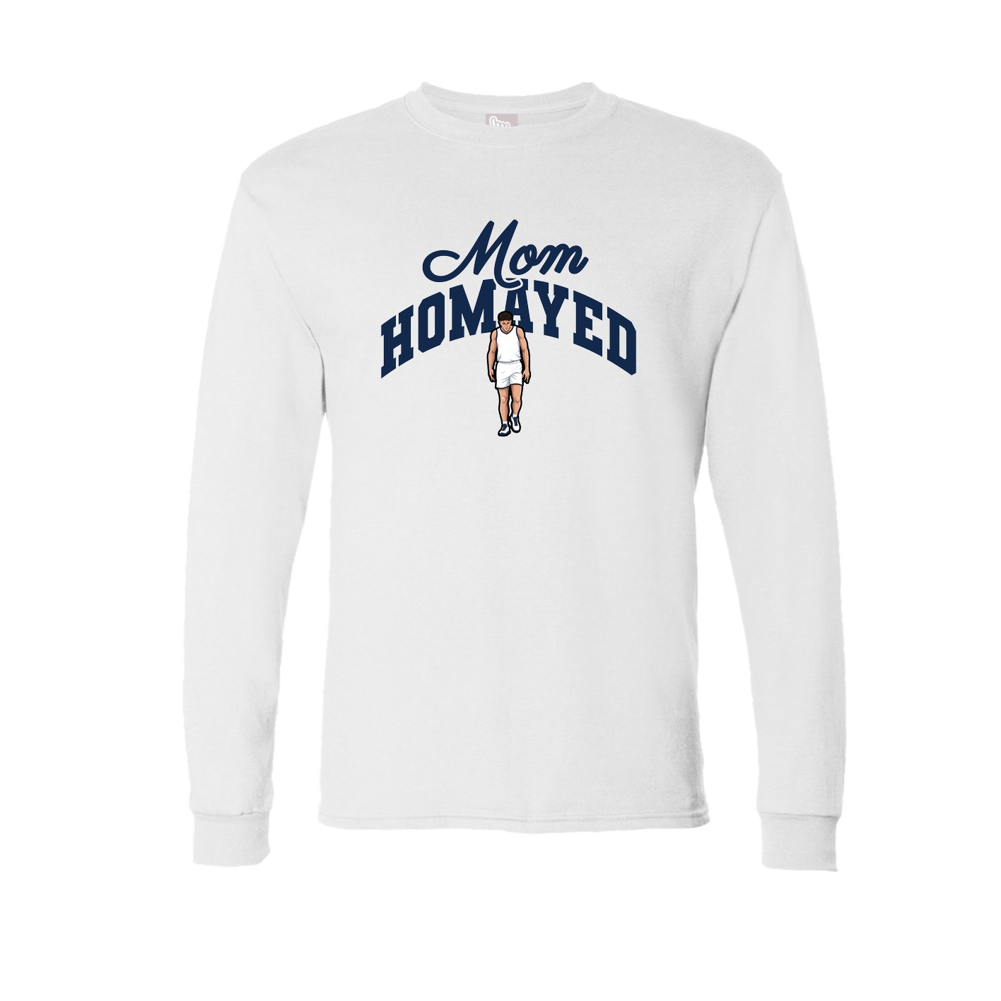 Long Sleeve Tee — Mothers Day Arch in White
