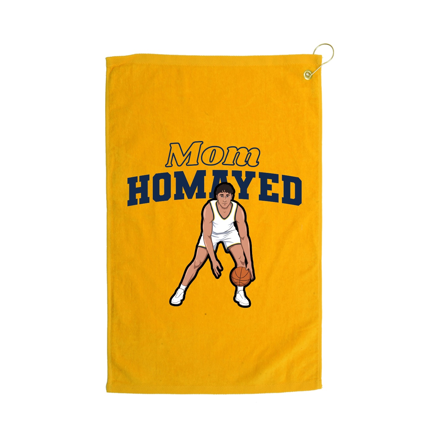 Golf Towel — Mothers Day Block in Gold