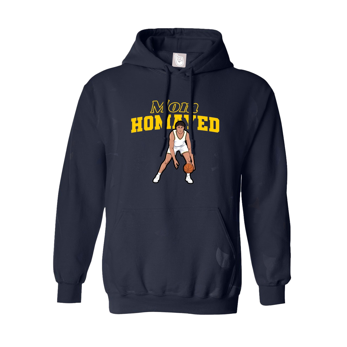 Youth Hoodie — Mothers Day Block in Navy