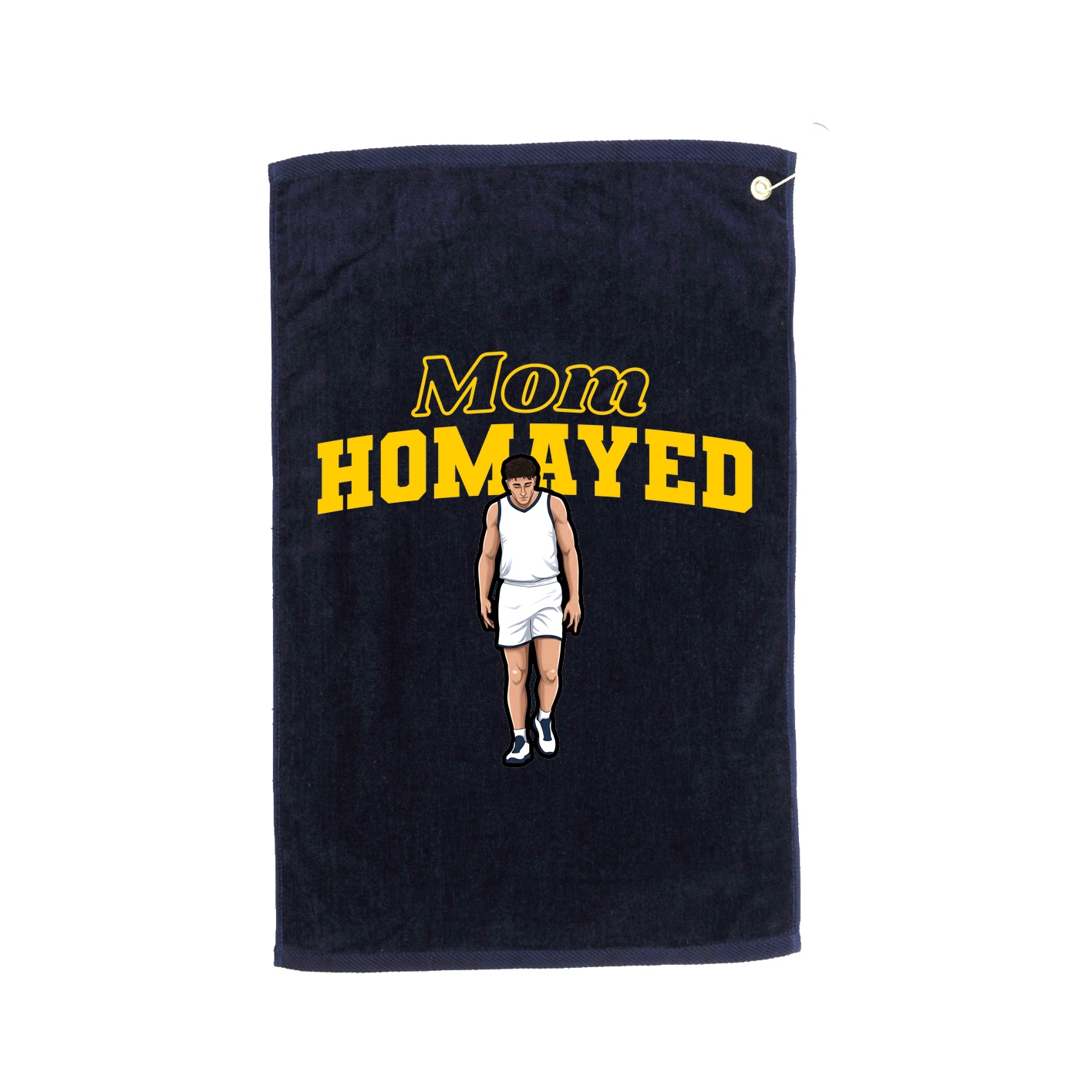 Golf Towel — Mothers Day Block in Navy