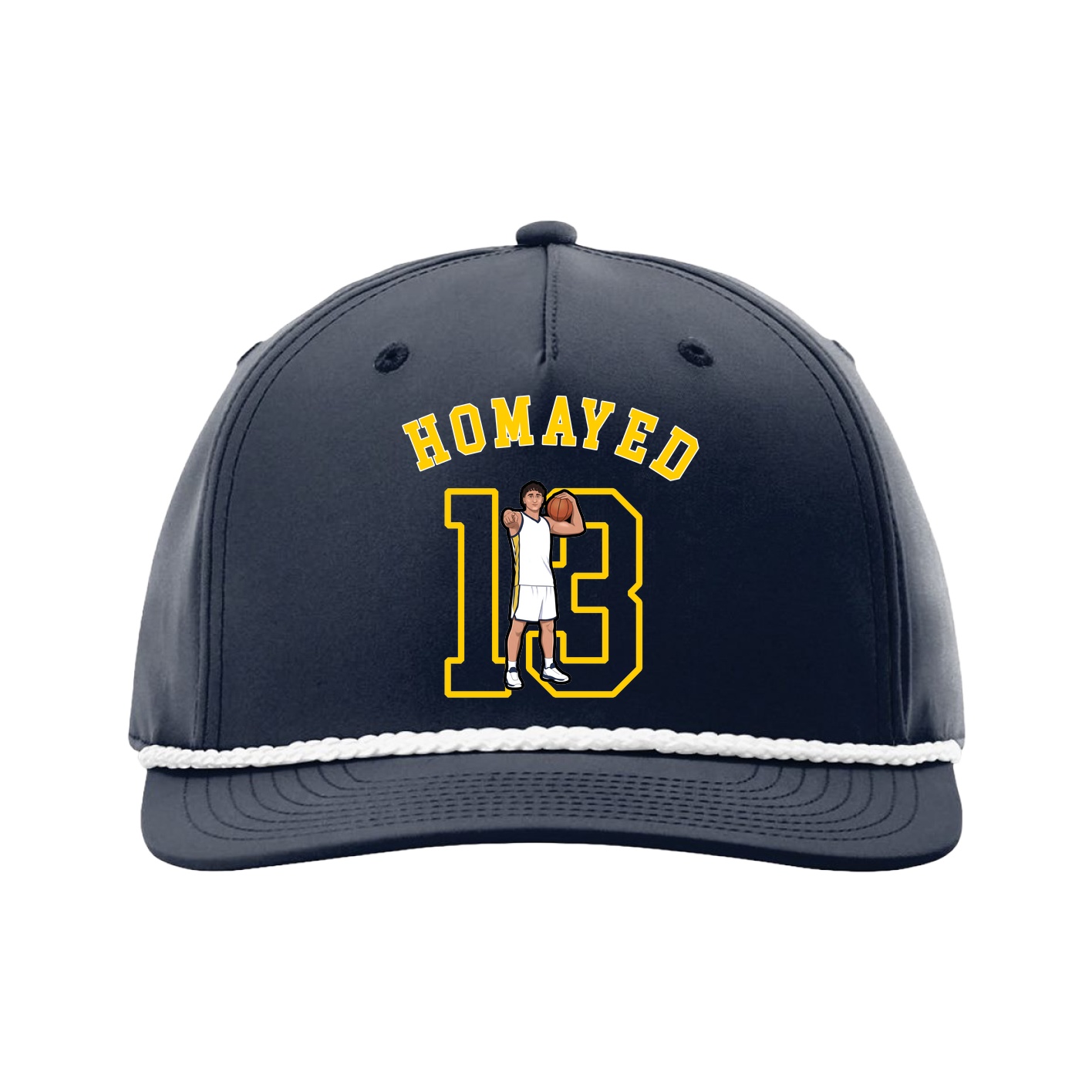 Five-Panel Classic Rope Cap — Shirsey Arch in Navy