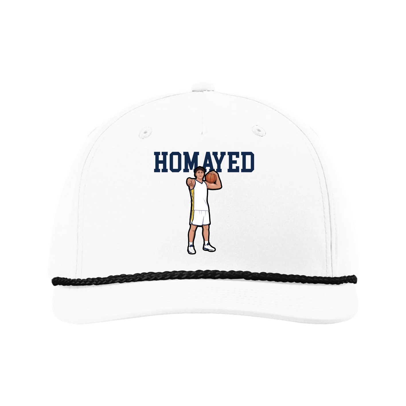 Five-Panel Classic Rope Cap — Shirsey in White