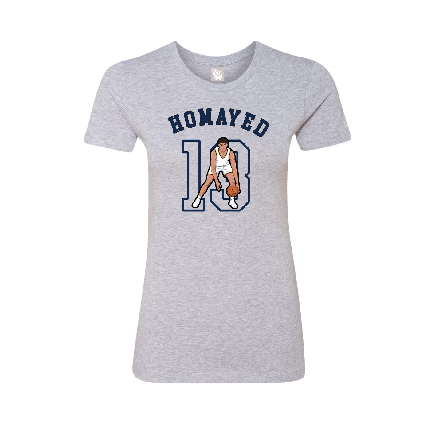 Fitted Women's Tee — Shirsey Arch in Grey