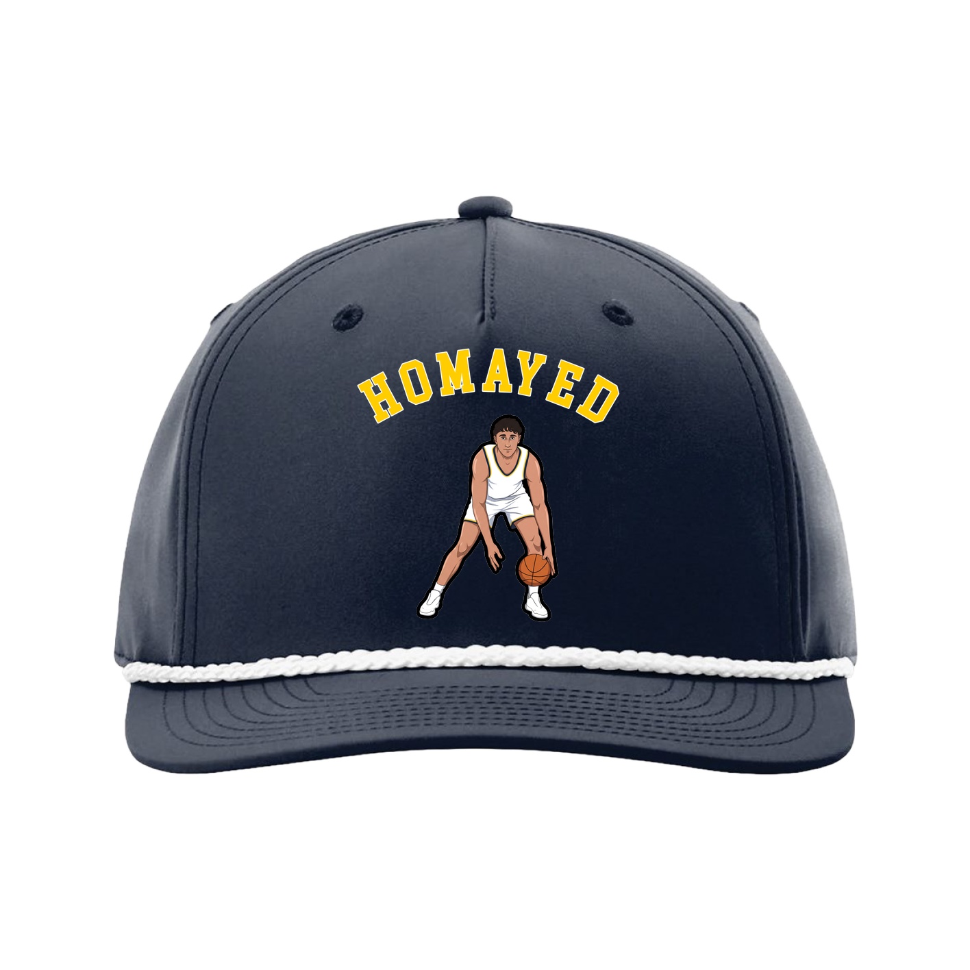 Five-Panel Classic Rope Cap — Shirsey Arch in Navy