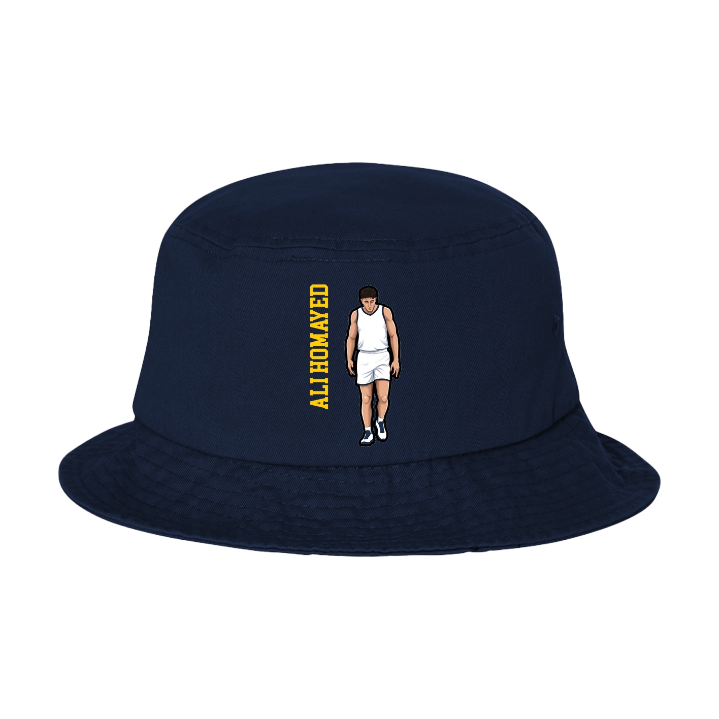 Bucket Cap — Name Vertical in Navy