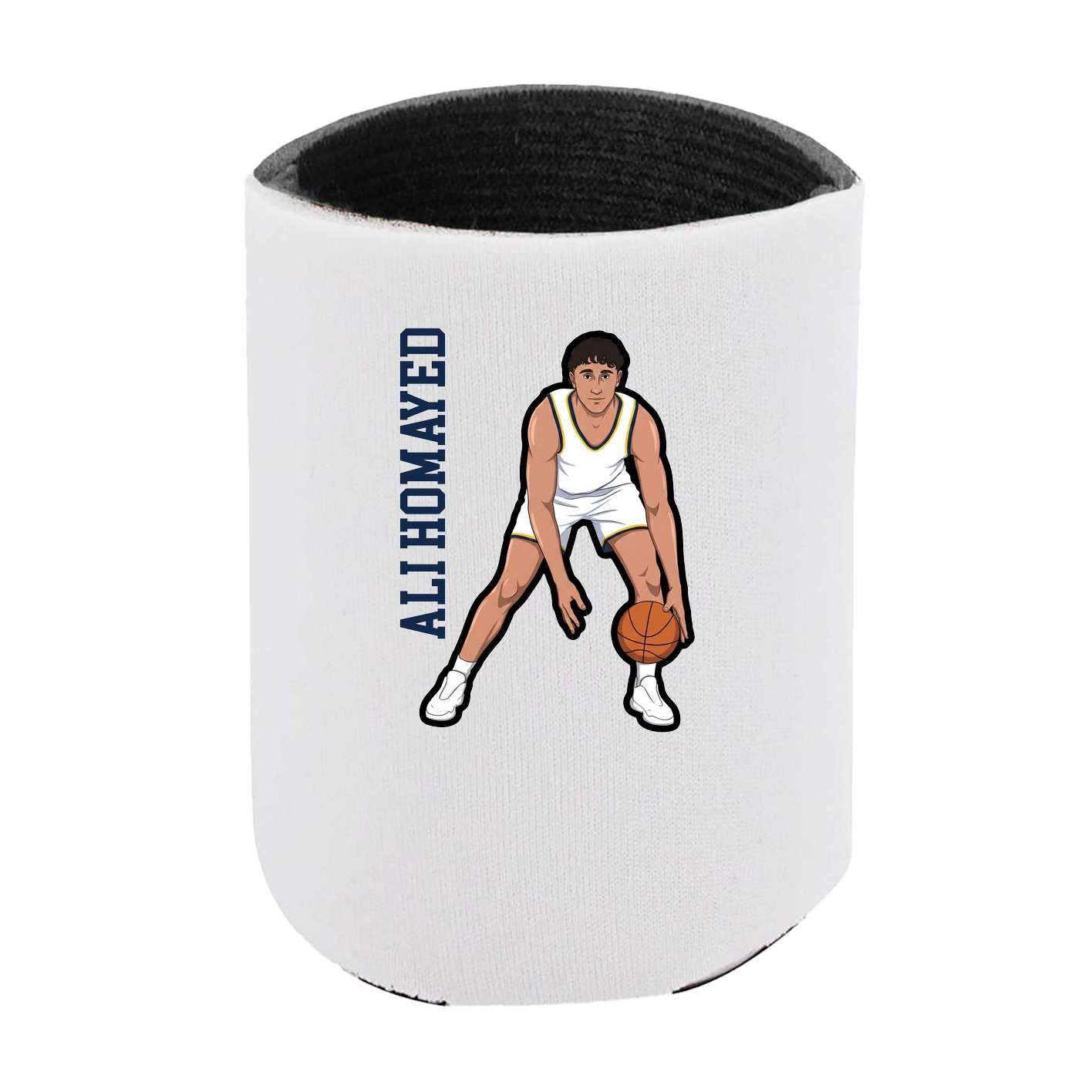 Can Holder — Name Vertical in White