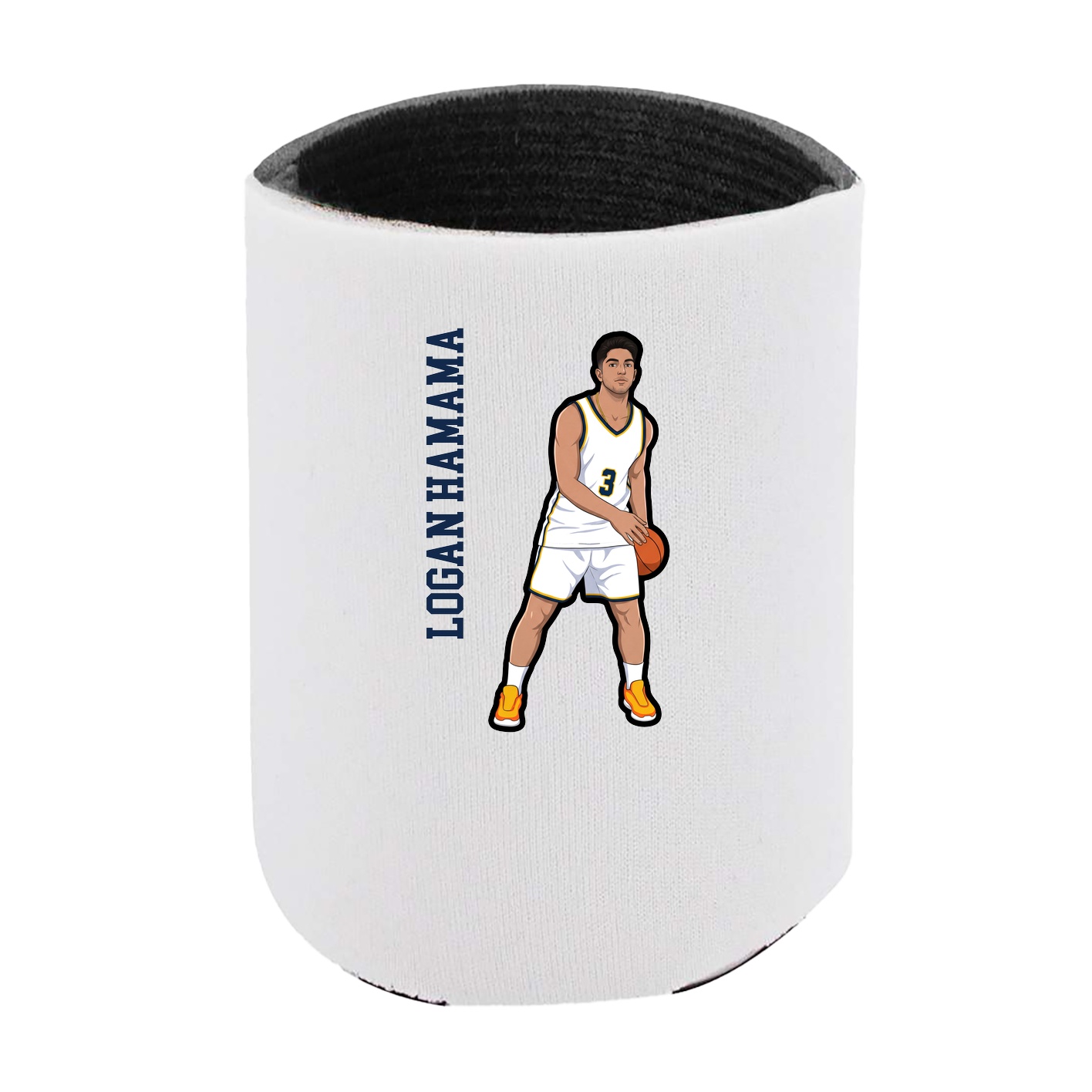 Can Holder — Name Vertical in White