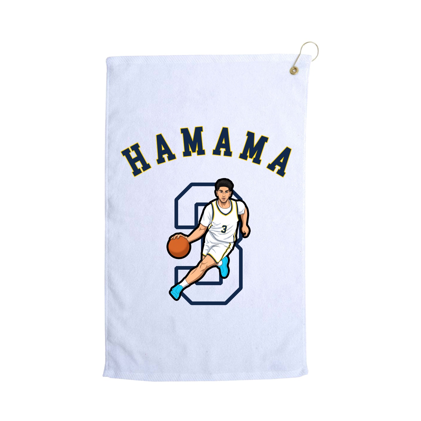 Golf Towel — Shirsey Arch in White