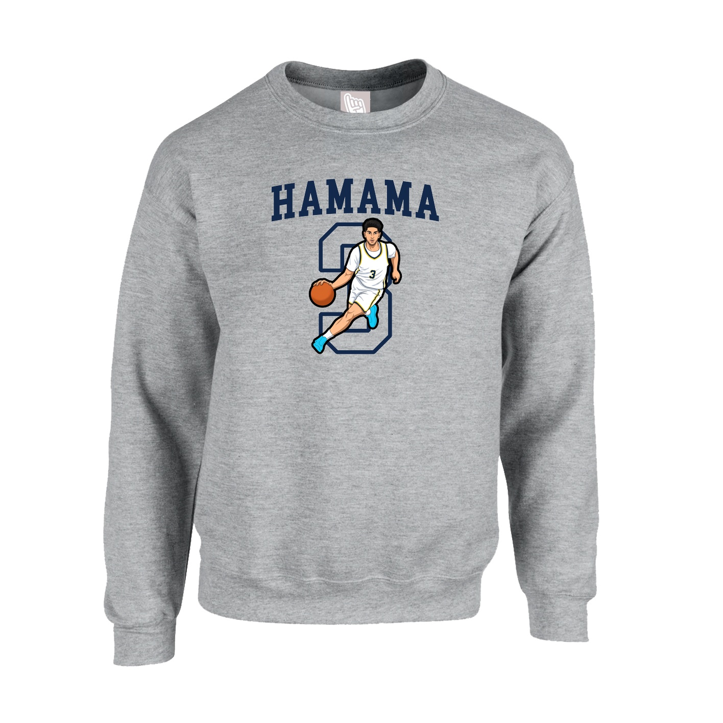 Fleece Crew — Shirsey in Grey