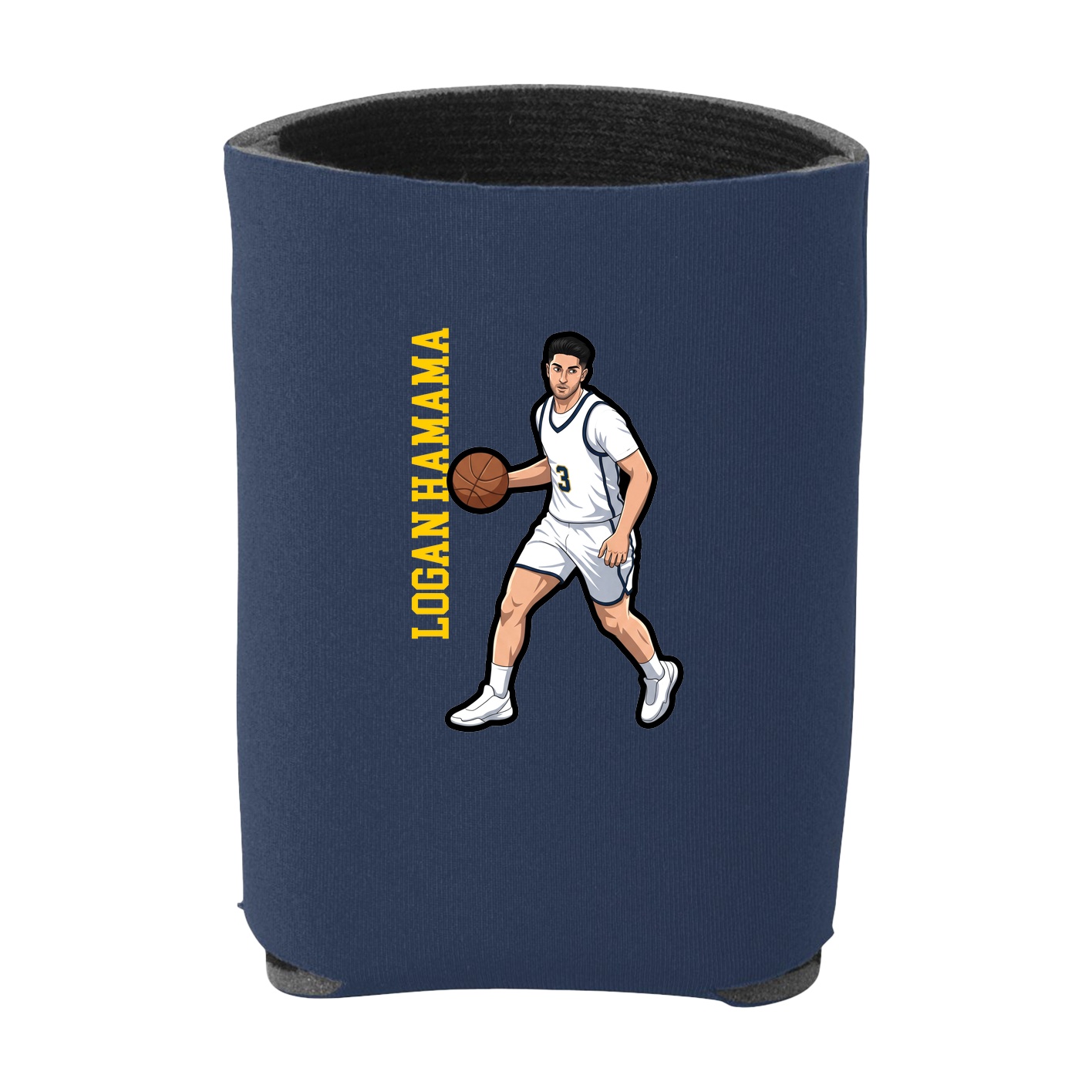 Can Holder — Name Vertical in Navy