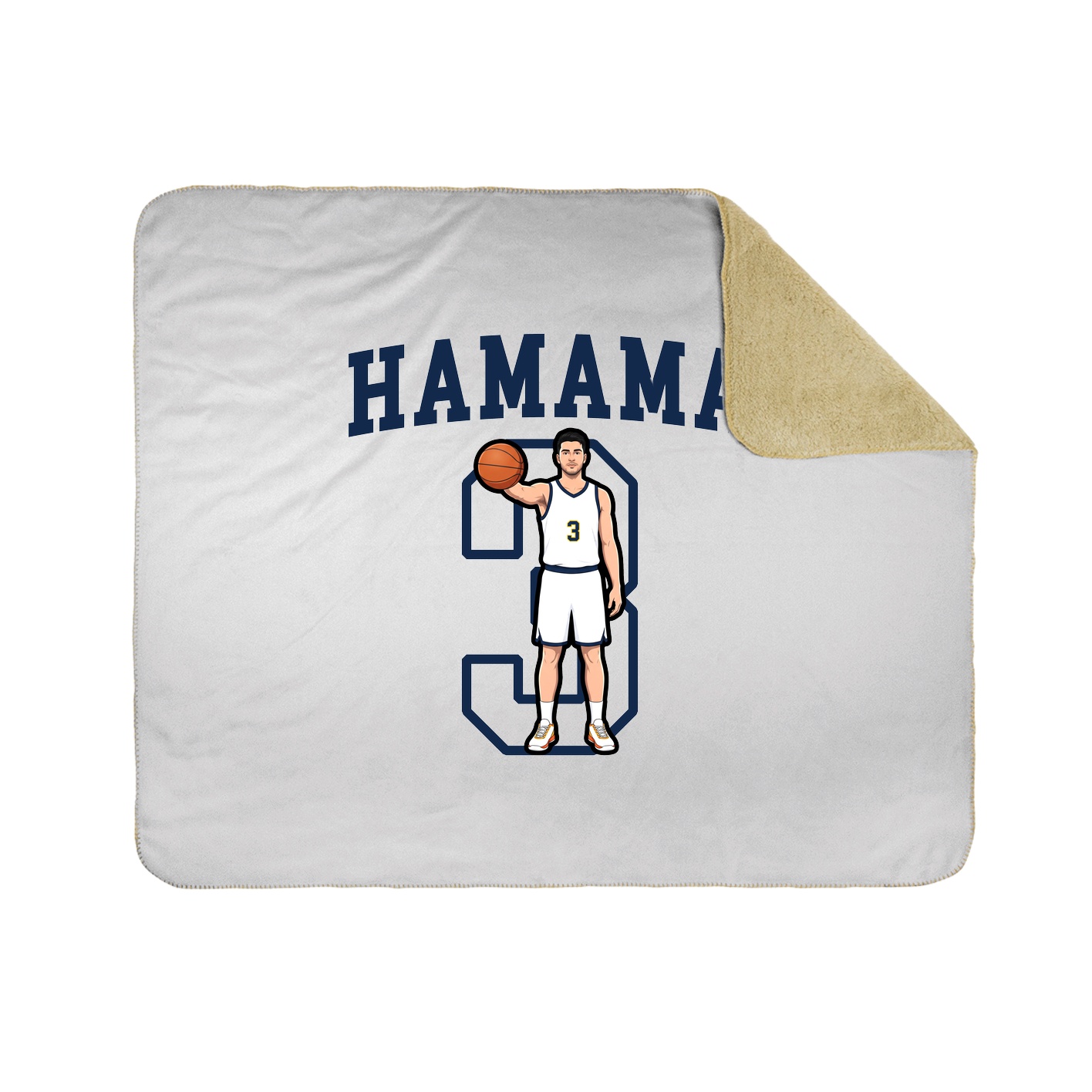 Throw Blanket — Shirsey in White