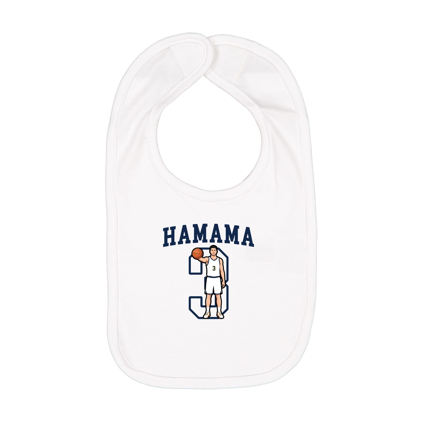 Infant Bib — Shirsey in White