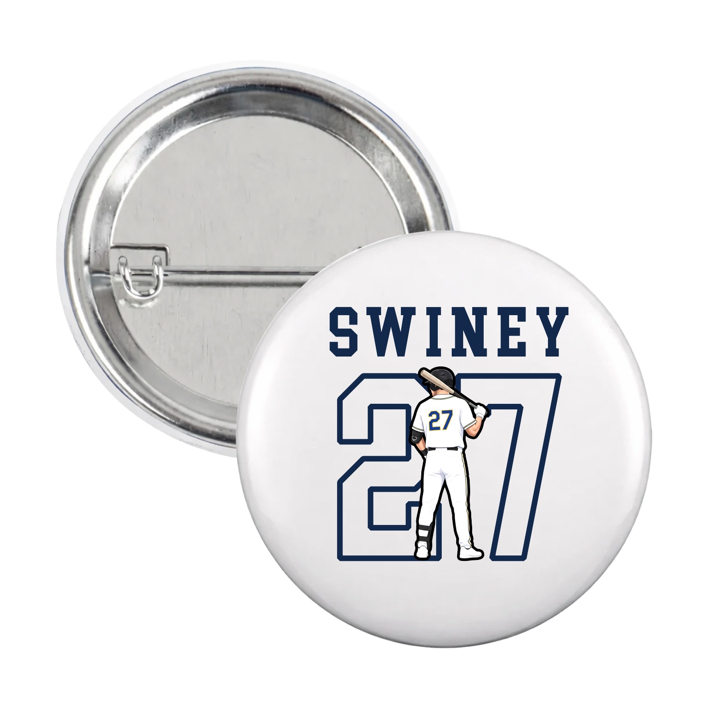 Game Day Button — Shirsey in White