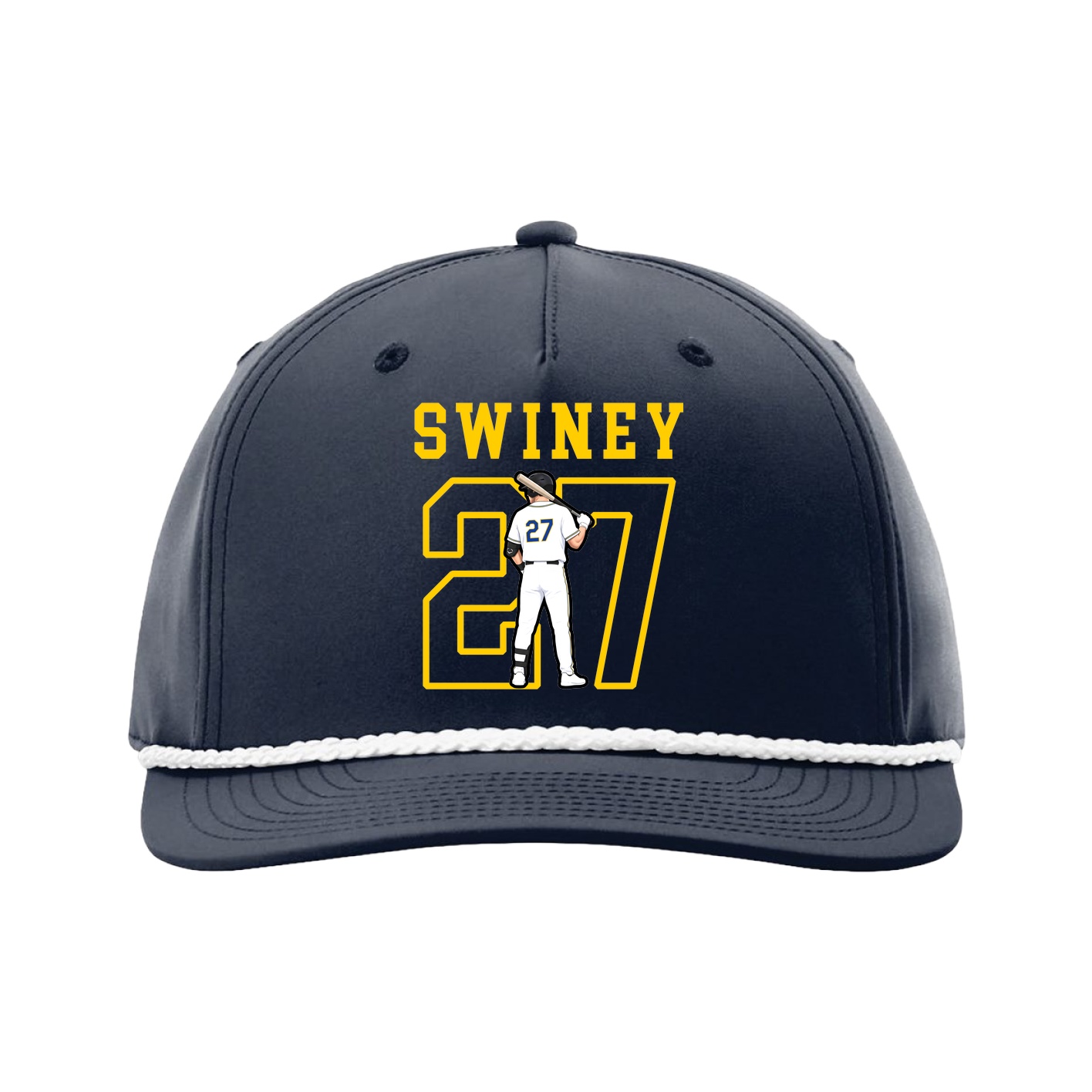 Five-Panel Classic Rope Cap — Shirsey in Navy
