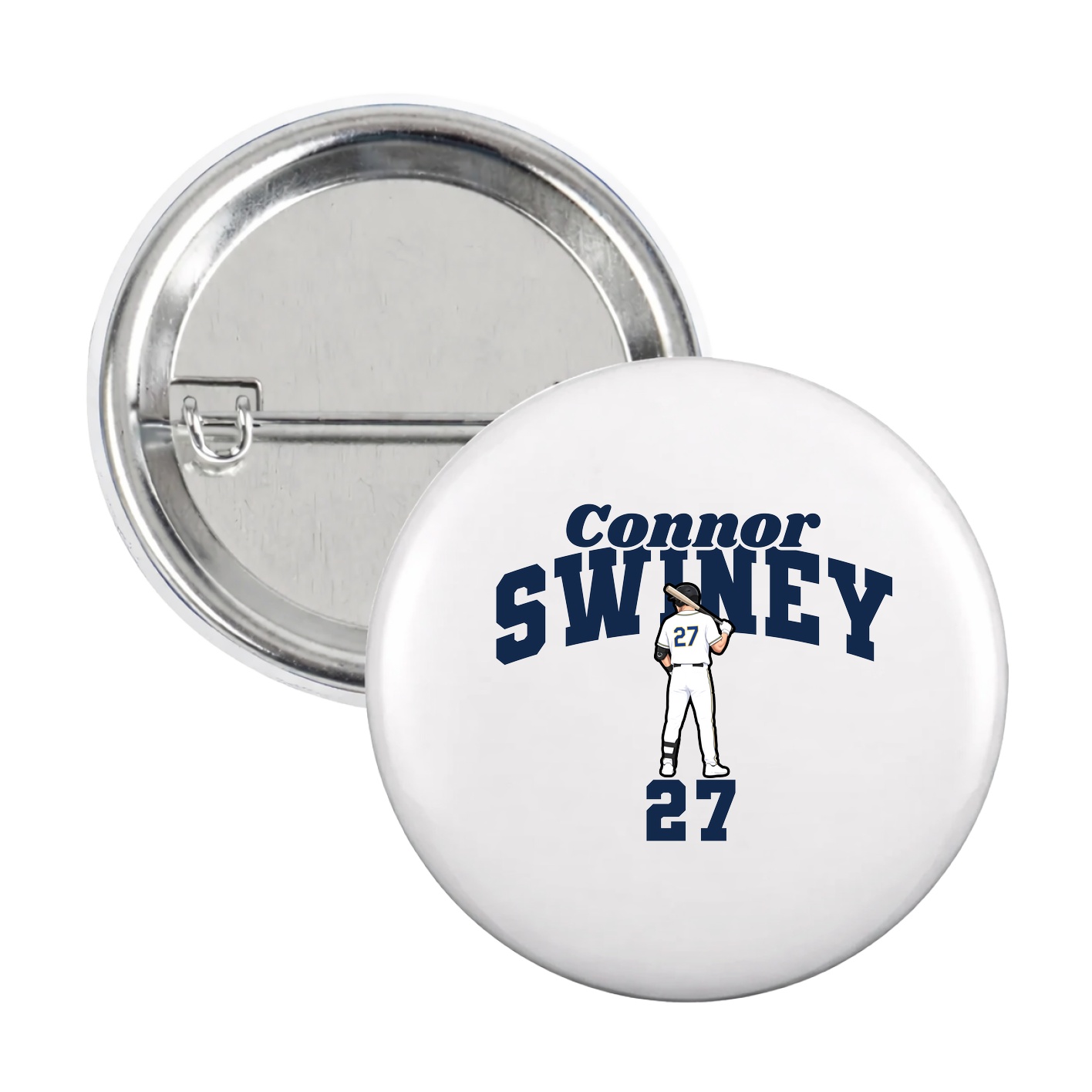 Game Day Button — Signature Arch in White