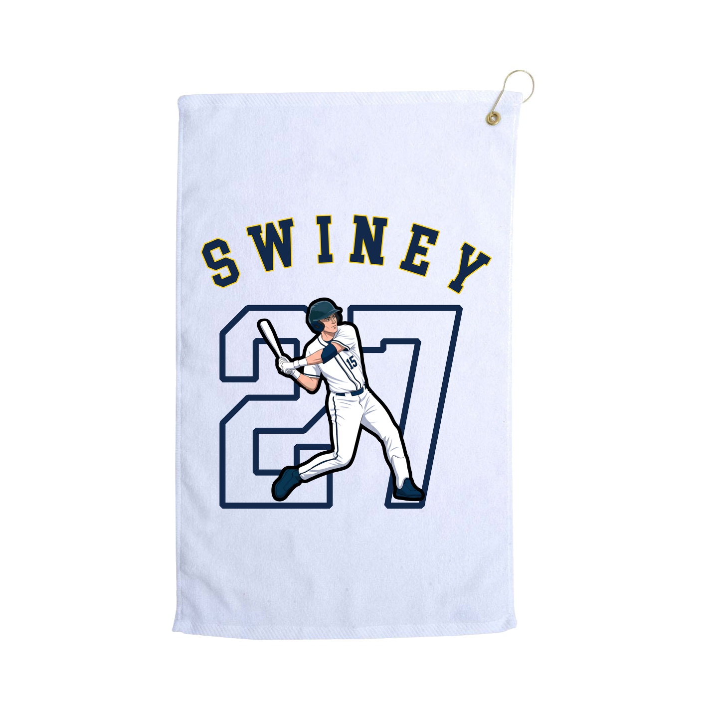 Golf Towel — Shirsey Arch in White