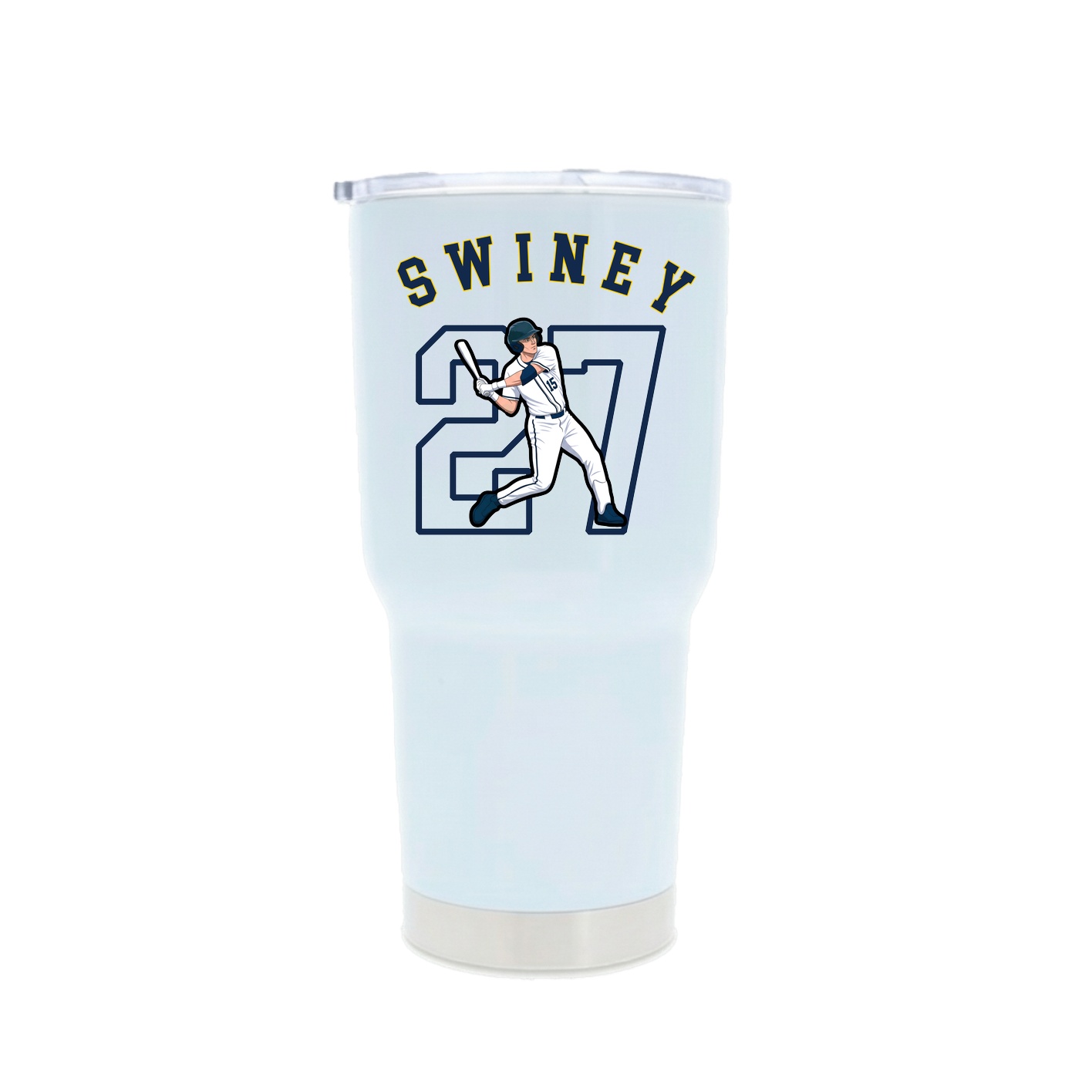 30oz Stainless Steel Tumbler — Shirsey Arch in White