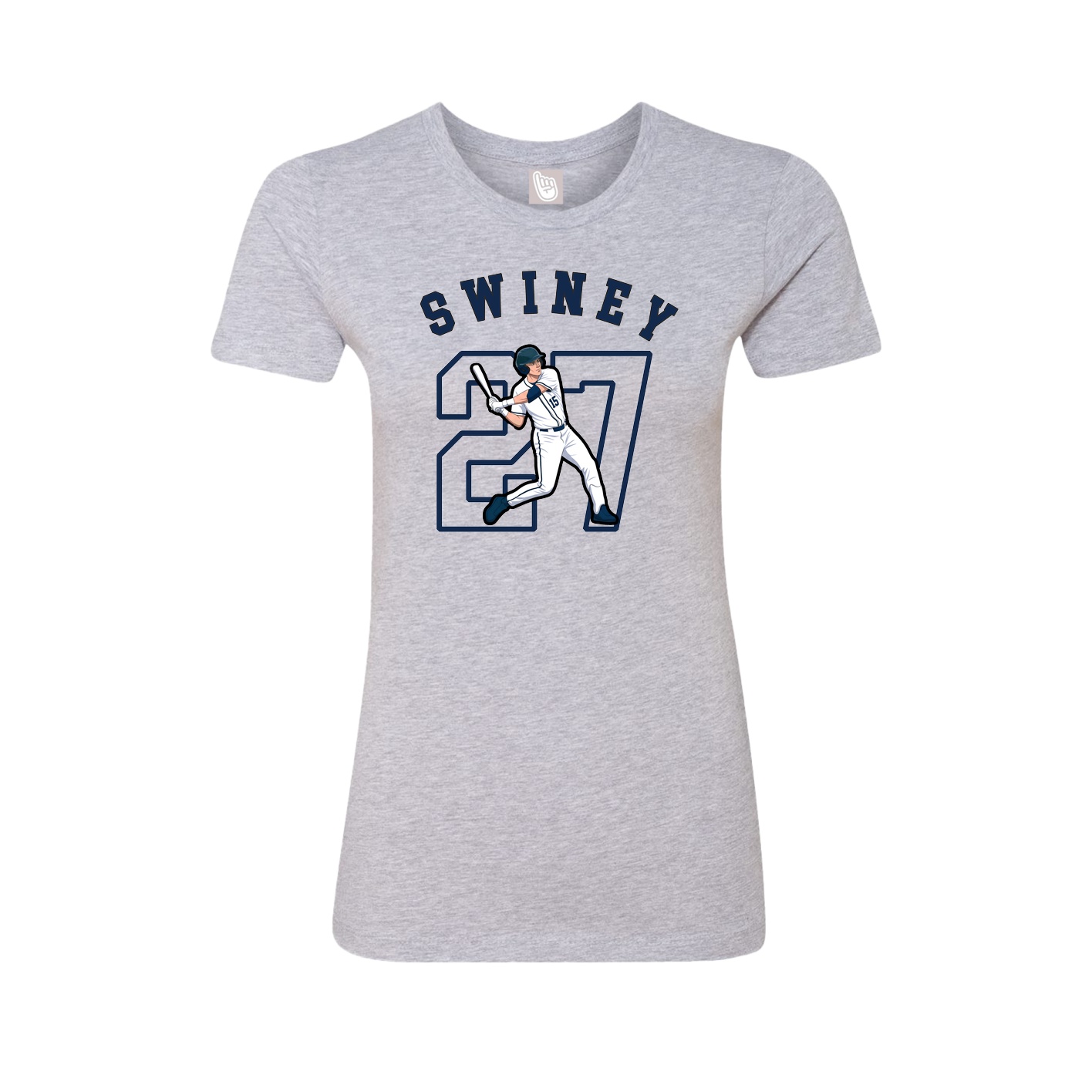 Fitted Women's Tee — Shirsey Arch in Grey