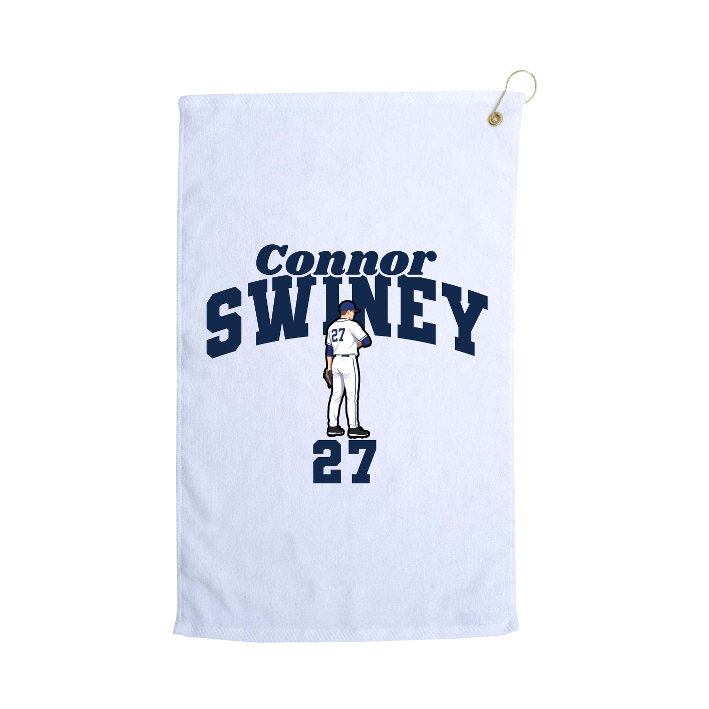 Golf Towel — Signature Arch in White