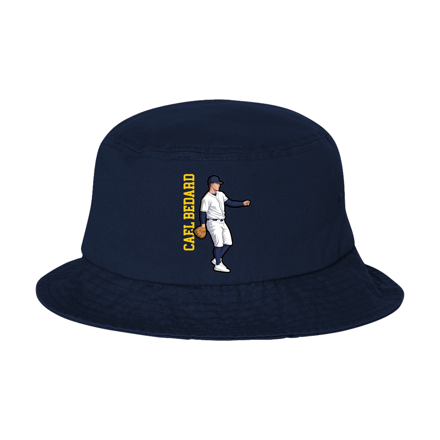 Bucket Cap — Name Vertical in Navy