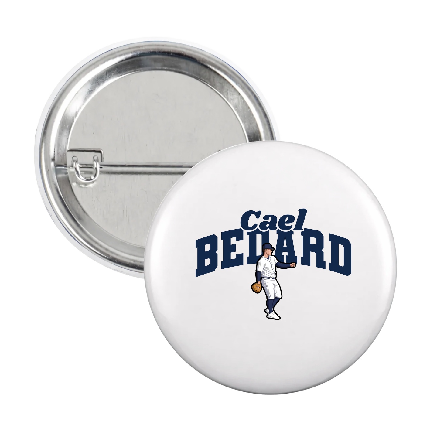Game Day Button — Signature Arch in White