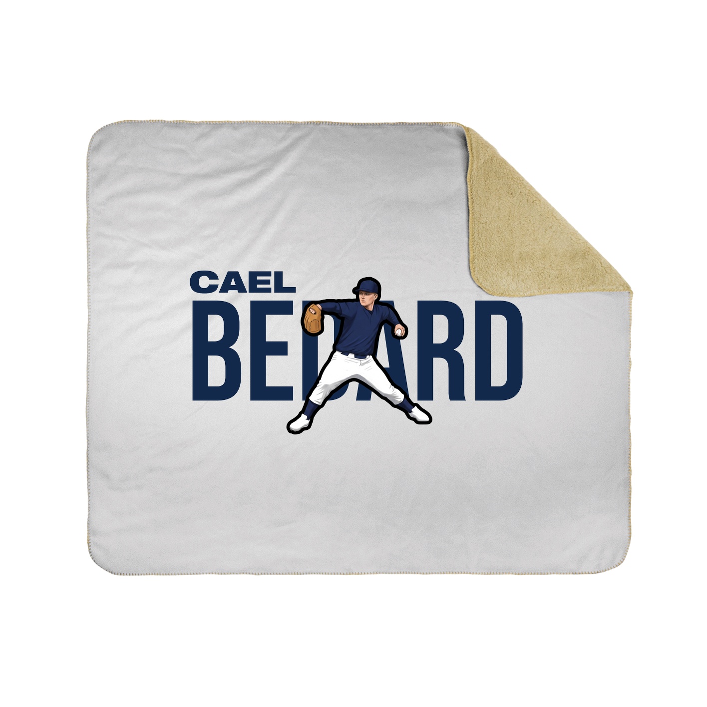 Throw Blanket — Player Name in White