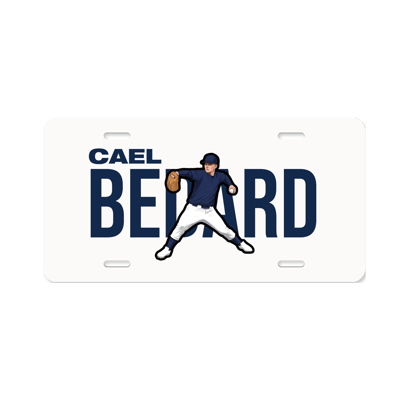 License Plate — Player Name in Classic