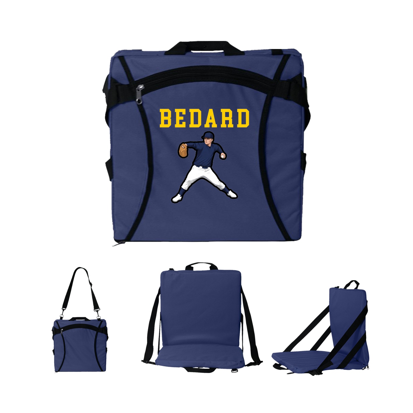 Folding Stadium Seat — Shirsey in Navy
