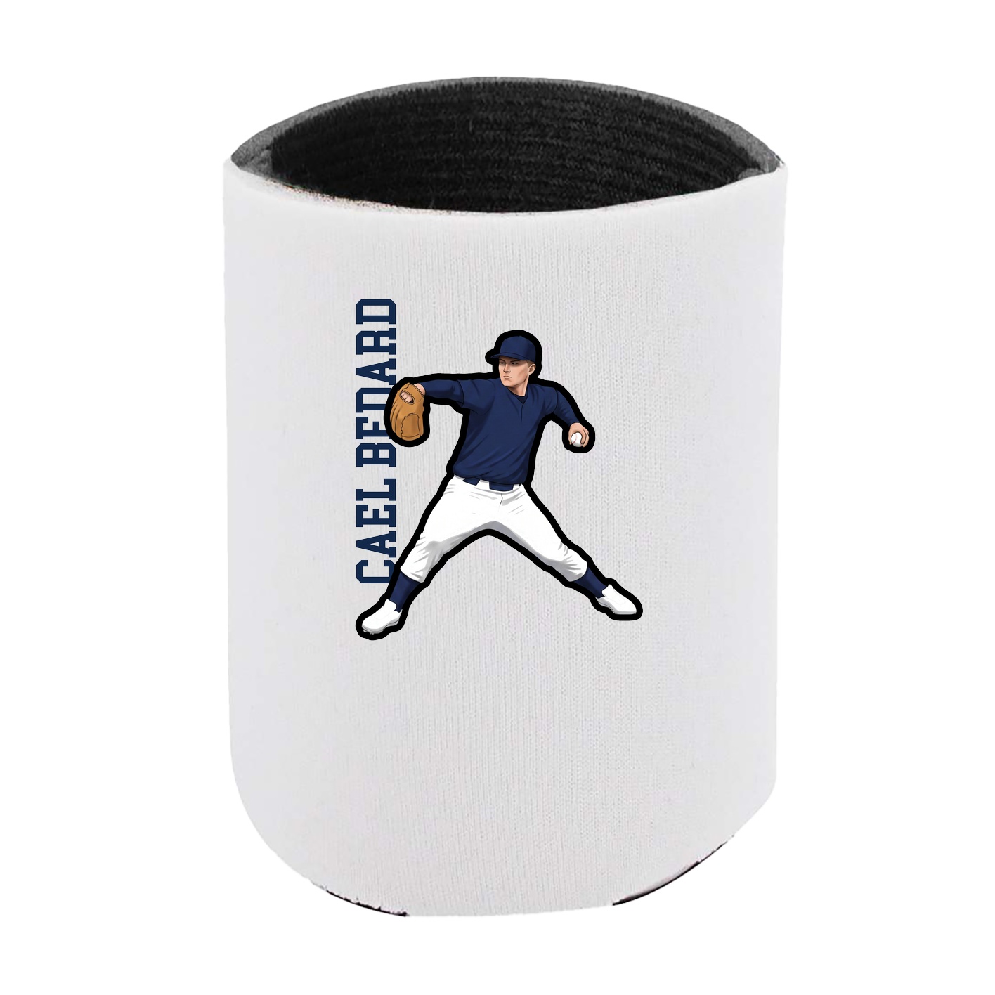 Can Holder — Name Vertical in White