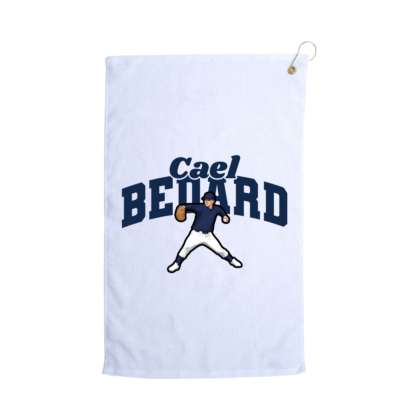 Golf Towel — Signature Arch in White