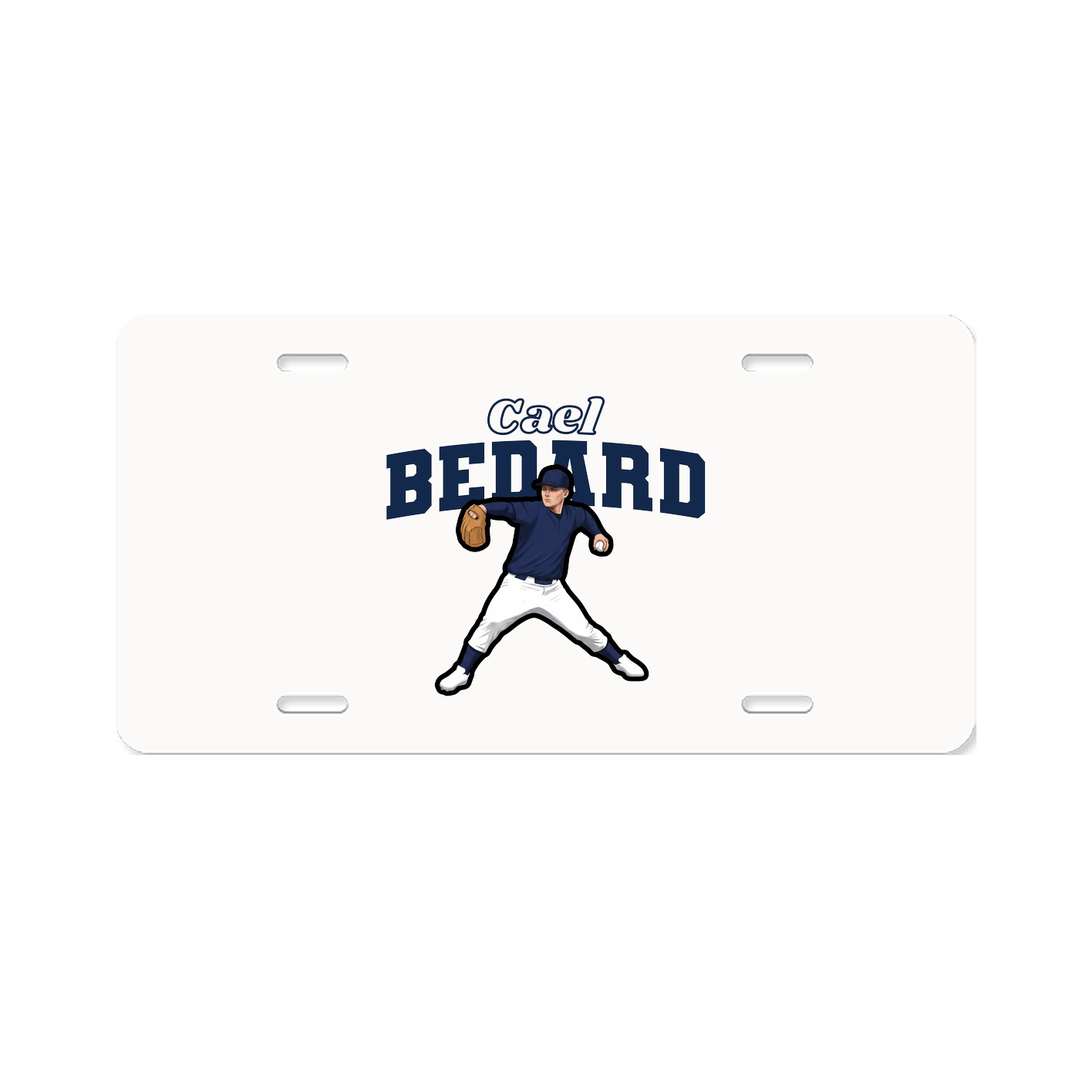License Plate — Name Arch in Classic
