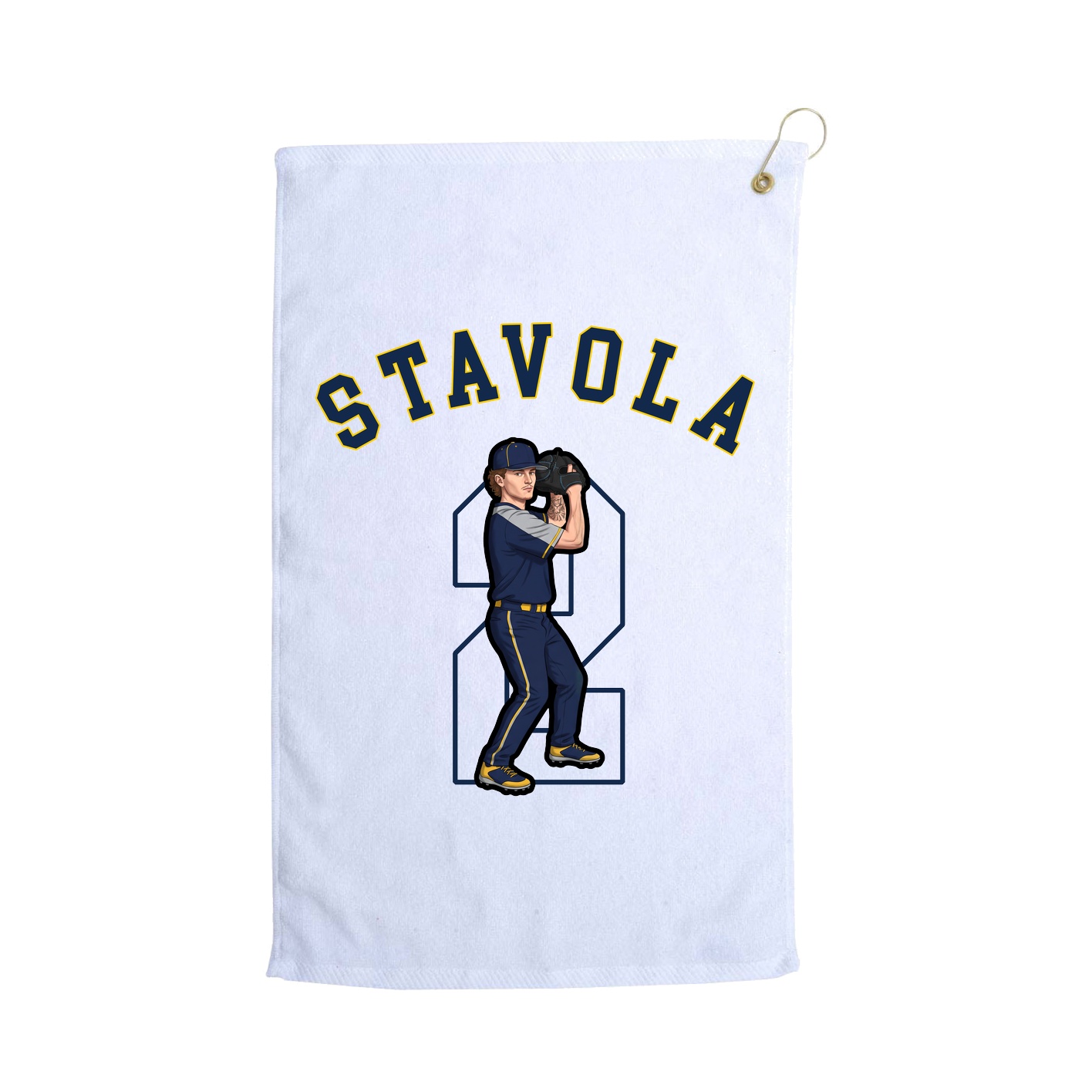 Golf Towel — Shirsey Arch in White
