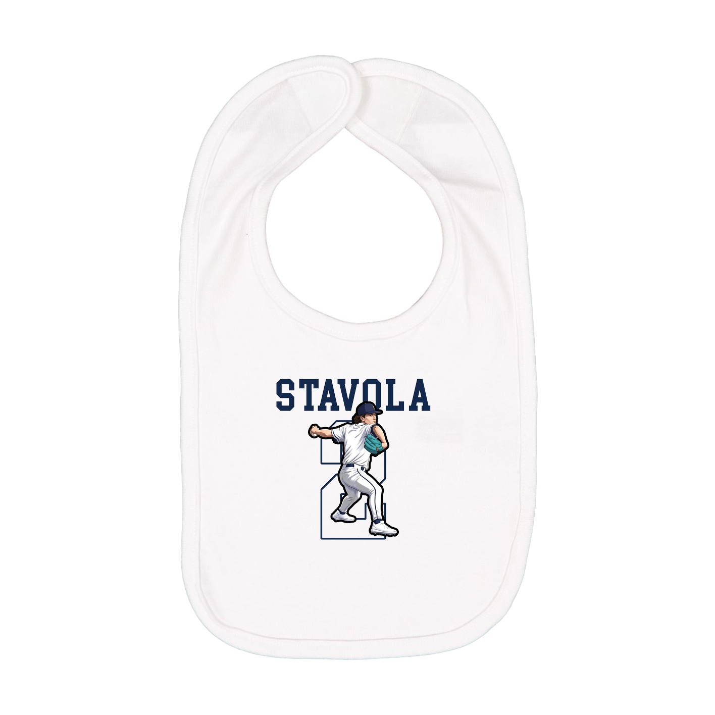 Infant Bib — Shirsey in White