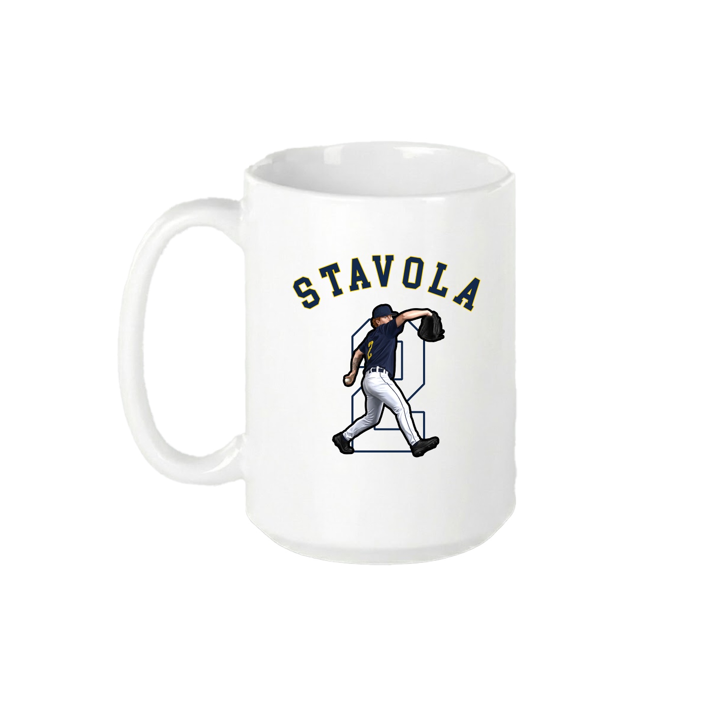 15oz Coffee Mug — Shirsey Arch in White