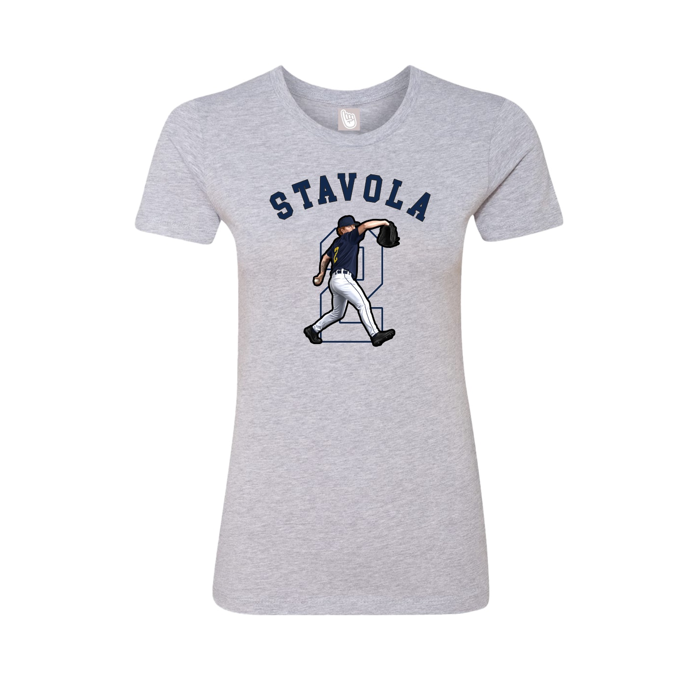 Fitted Women's Tee — Shirsey Arch in Grey