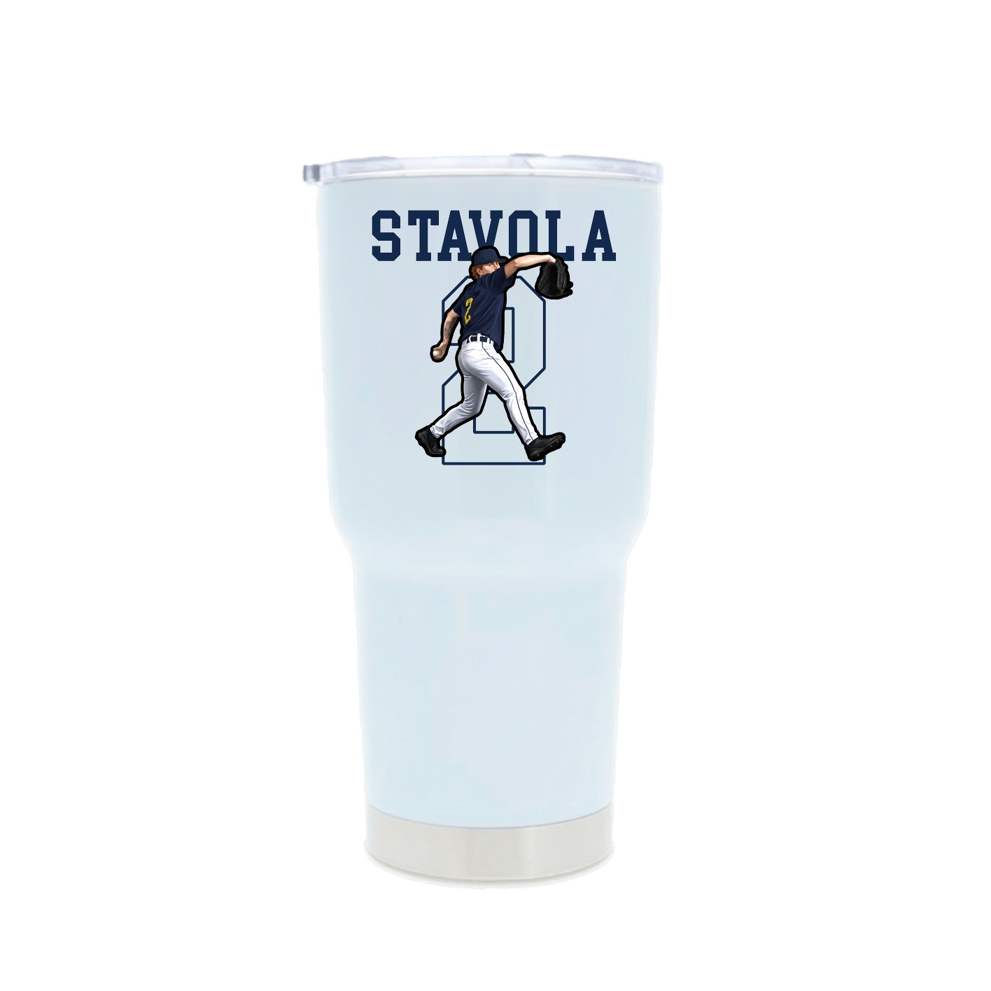 30oz Stainless Steel Tumbler — Shirsey in White