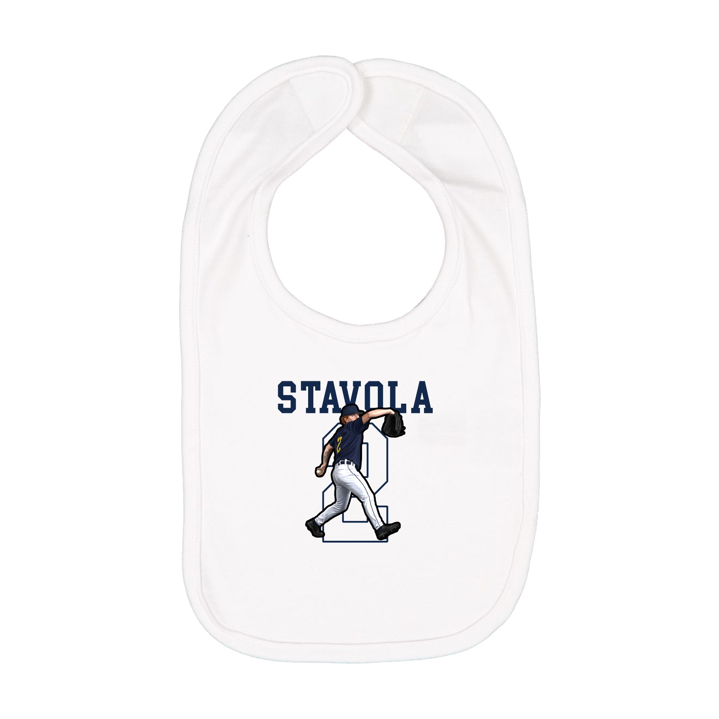 Infant Bib — Shirsey in White