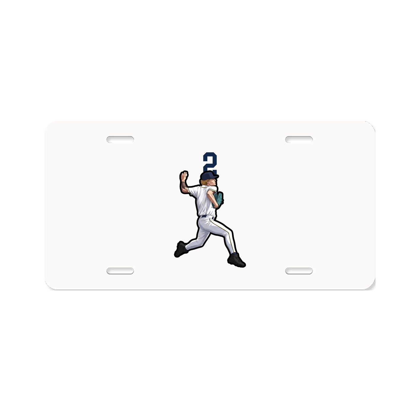 License Plate — Number Top in Classic
