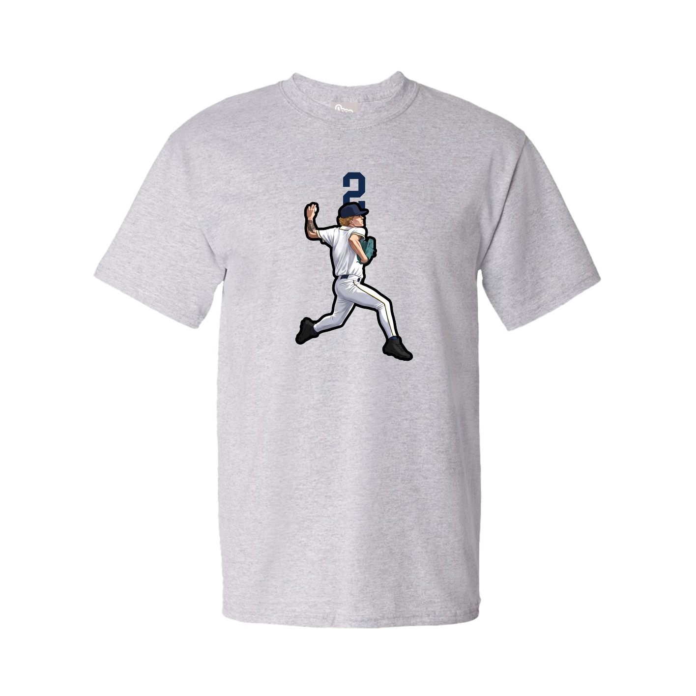 Tee — Number Top in Grey