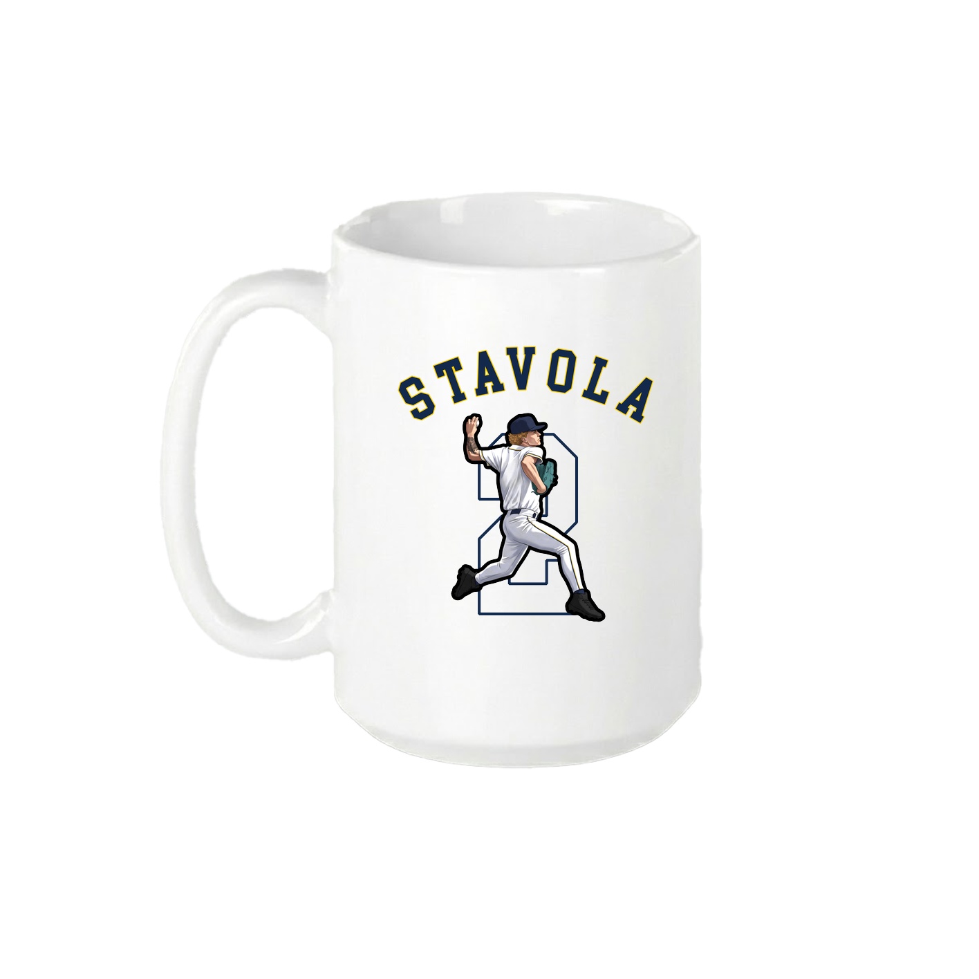 15oz Coffee Mug — Shirsey Arch in White
