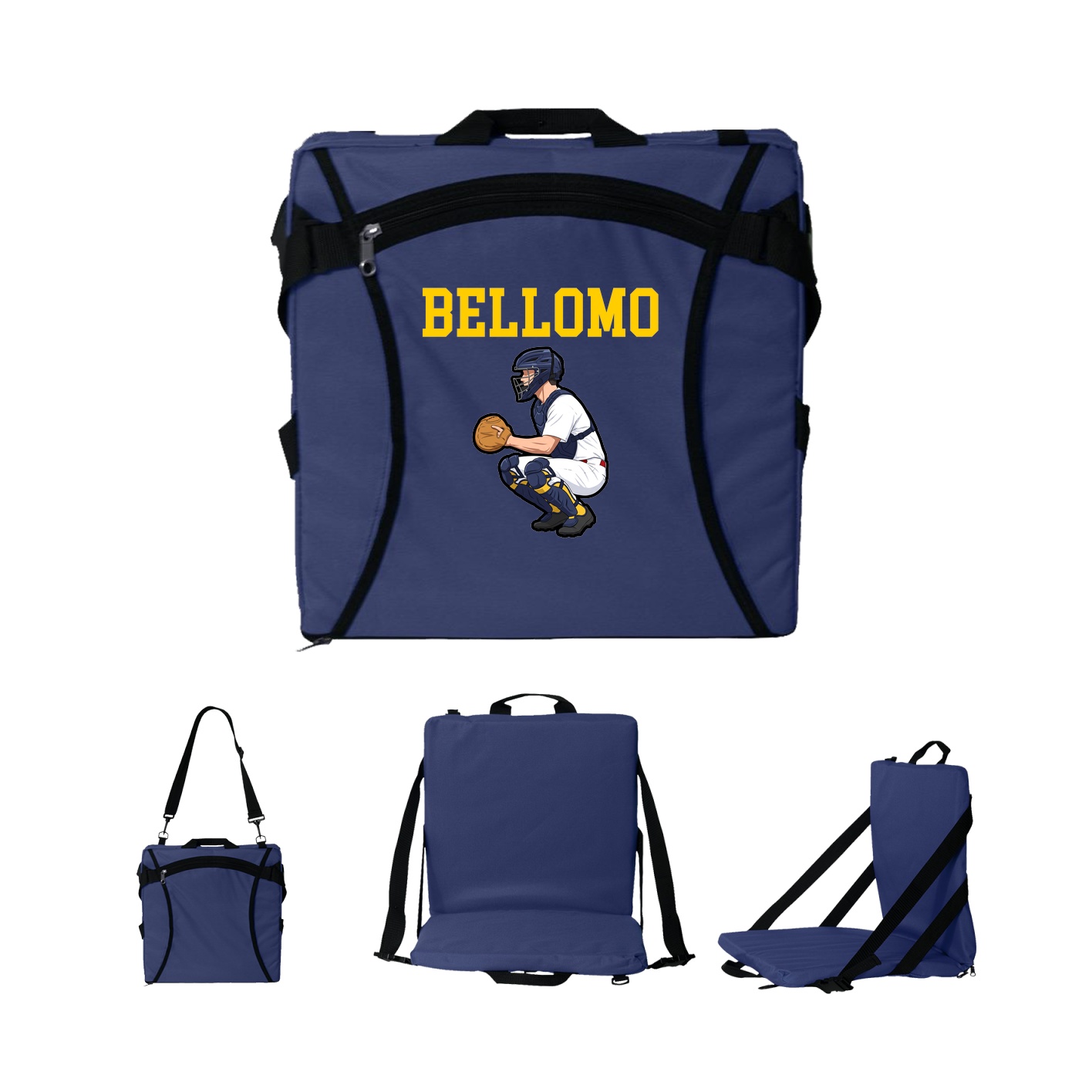 Folding Stadium Seat — Shirsey in Navy