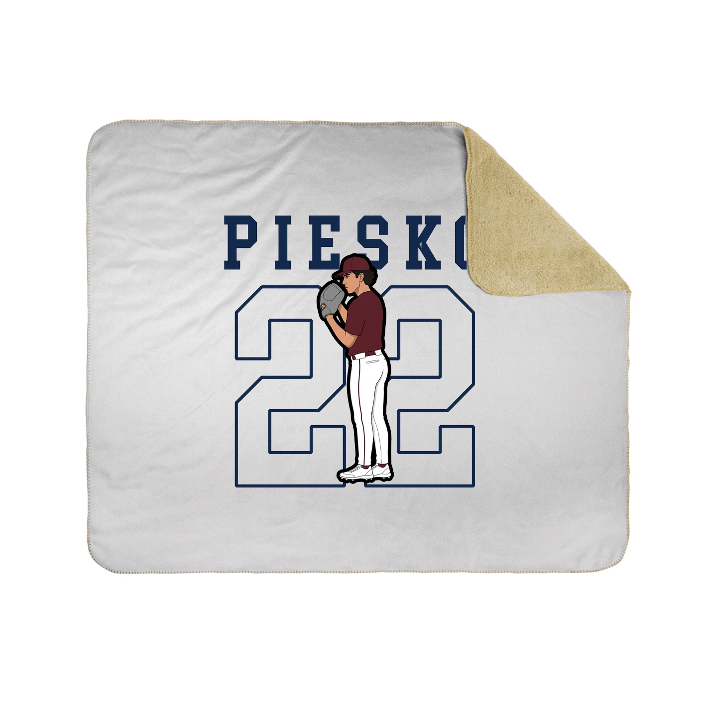 Throw Blanket — Shirsey in White