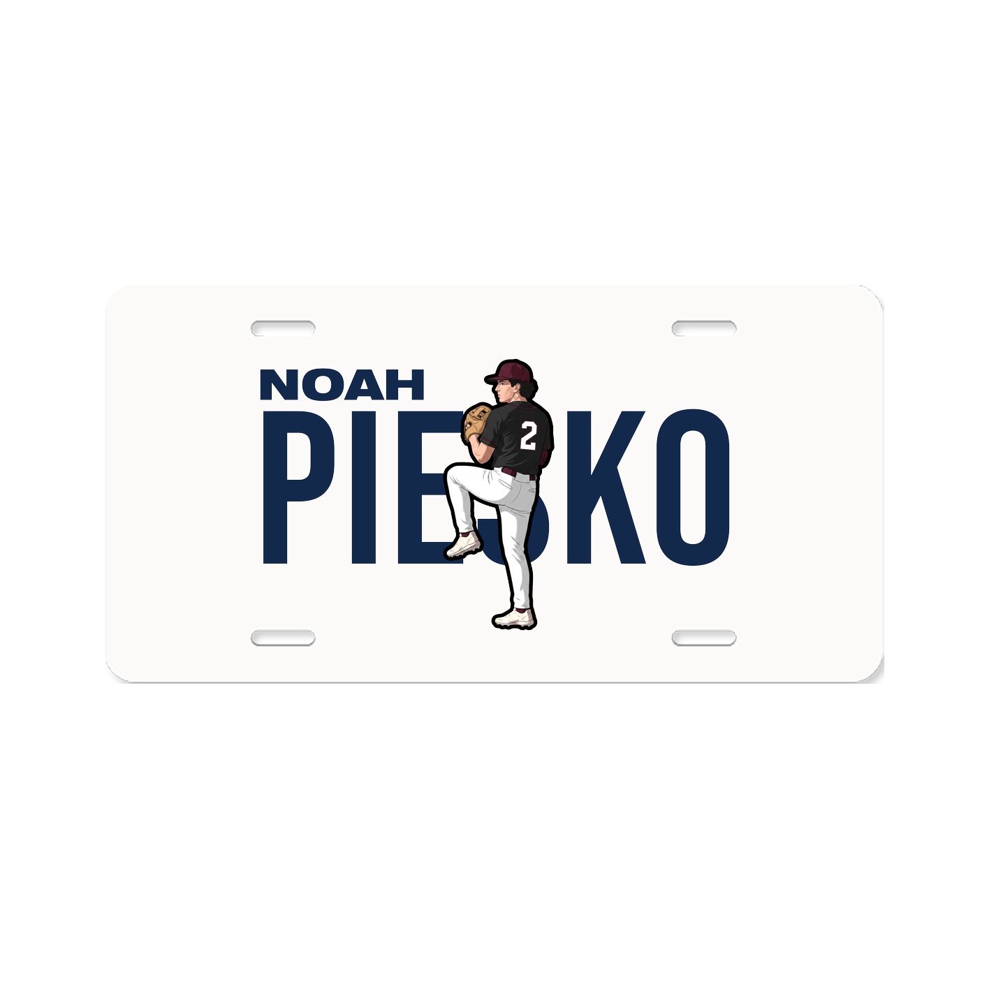 License Plate — Player Name in Classic