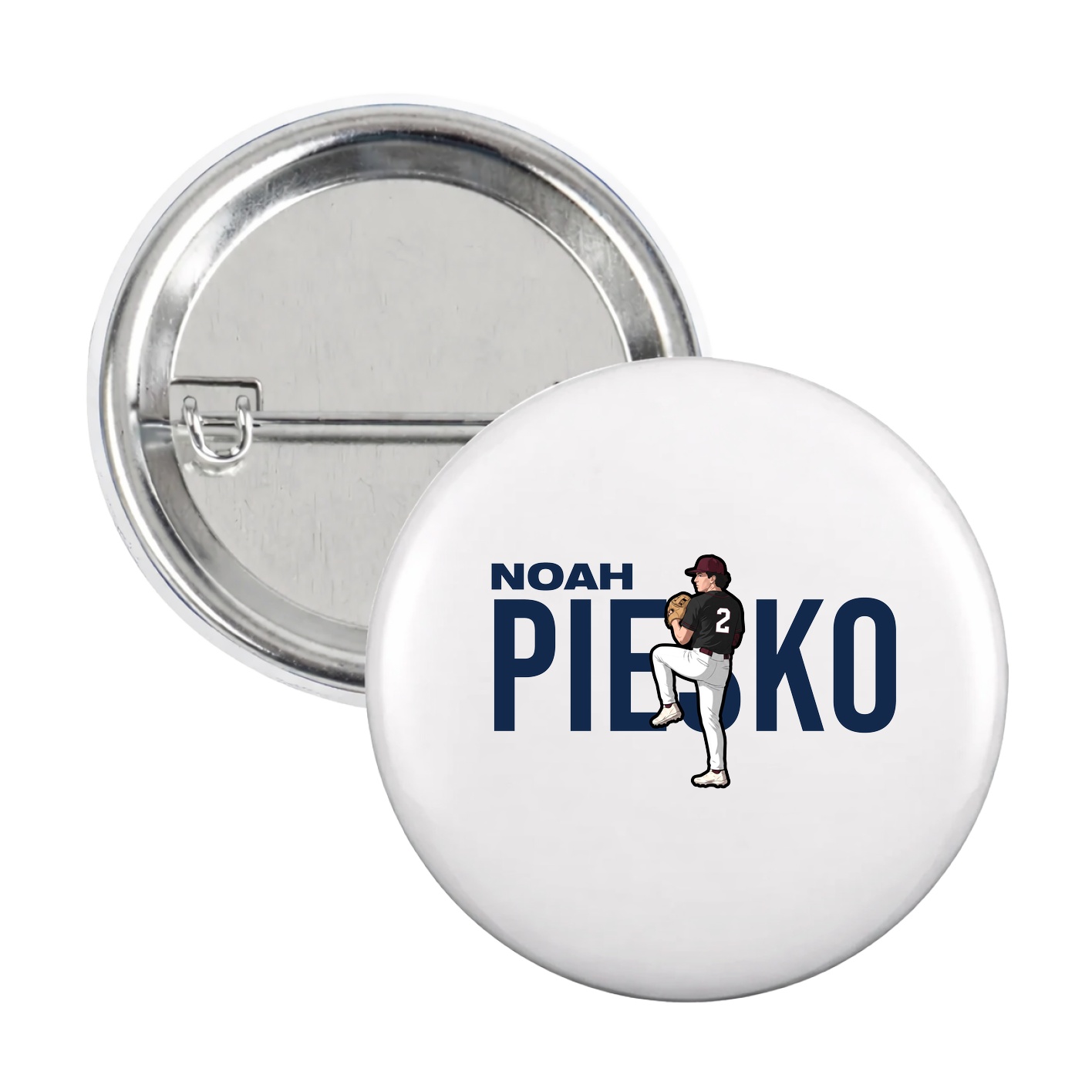 Game Day Button — Player Name in White