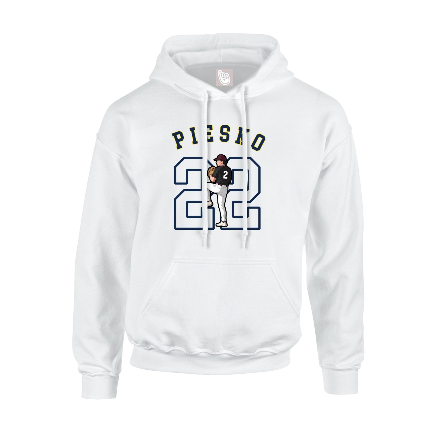 Youth Hoodie — Shirsey Arch in White
